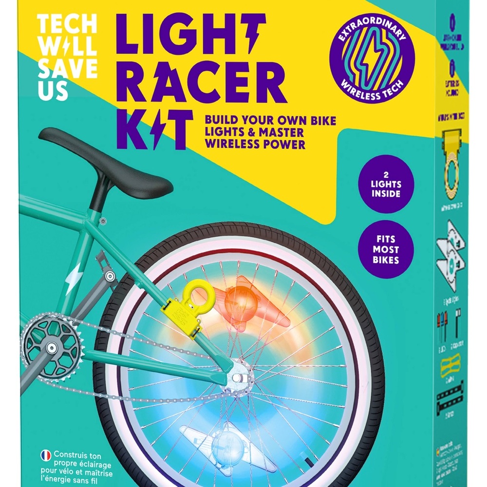 LIGHT RACER KIT BIKE LIGHTS SPIKE LIGHTS KIDS BIKE BIKE ACCESSORIES BICYCLE